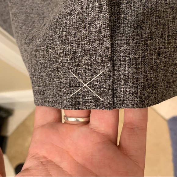 Ann Taylor Gray Bell Sleeve Dress 14P - Picture 3 of 4